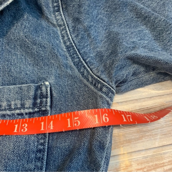 DL1961 Hannah Denim Straight Leg Button Front Short Sleeve Long Jumpsuit Sz XS - Picture 9 of 10